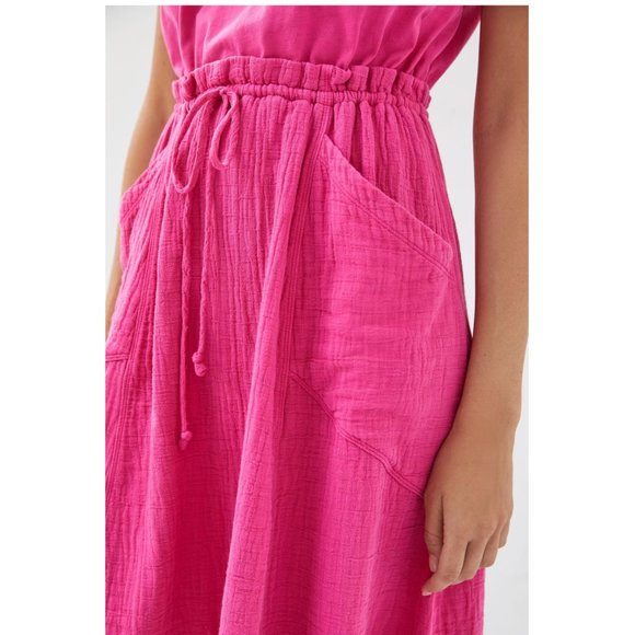 Like New 🌸 Daily Practice Anthropologie Everyday Tee Dress Raspberry Rose SP - Picture 9 of 10